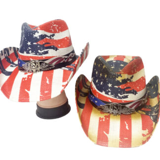 R48-USA Cowboy Hat (Assorted Colors, Minimum Purchase is 12)