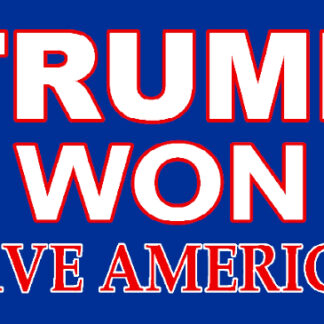 TJ92-Trump Won Save America Flags (Sold by the Dozen)