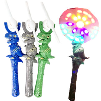 616-39-LED Light Up Dinosaur Windmill (Assorted Colors)