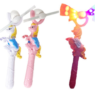 616-55A-LED Light Up Unicorn Windmill (Assorted Colors)