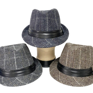 FDH912-Winter Fedora Hats (Assorted Colors, Sold by the Dozen)