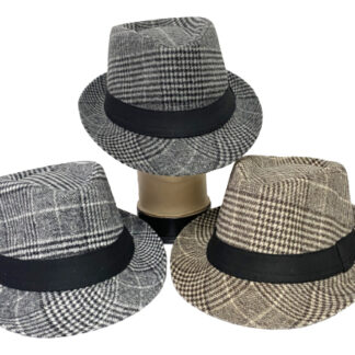 FDH913-Winter Fedora Hats (Assorted Colors, Sold by the Dozen)