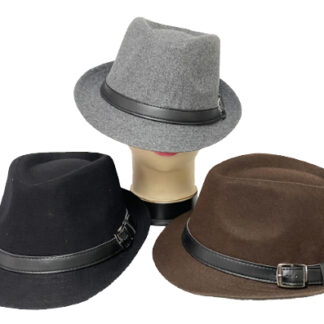 FDH919-Winter Fedora Hats (Assorted Colors, Sold by the Dozen)