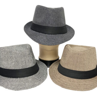 FDH923-Winter Fedora Hats (Assorted Colors, Sold by the Dozen)