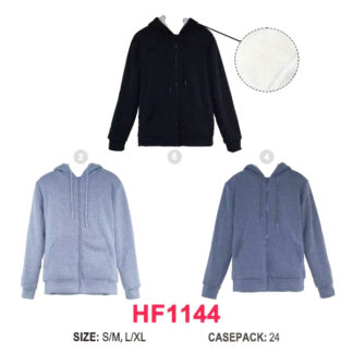 HF1144-Winter Thermal Zip Up Hoodie (Assorted Colors and Sizes)