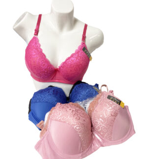 667-Lady push-up Bras (Sold by the Dozen, Assorted Colors and Sizes)