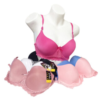 668-Lady push-up Bras (Sold by the Dozen, Assorted Colors and Sizes)
