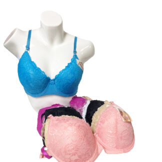 AD188-Lady push-up Bras (Sold by the Dozen, Assorted Colors and Sizes)