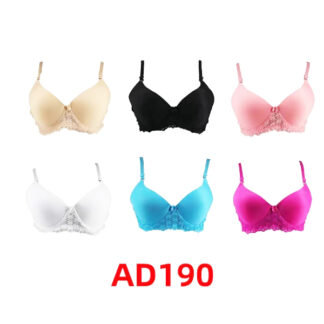 AD190-Lady push-up Bras (Sold by the Dozen, Assorted Colors and Sizes)
