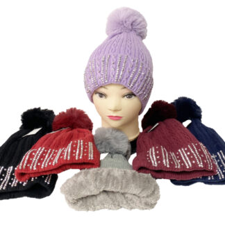 5100-Lady's Insulated Winter Hat (Sold by the Dozen, Assorted Colors)