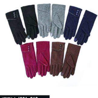 J001-313-Lady Winter Gloves, Works With Phone Displays (Sold by the Dozen, Assorted Colors)