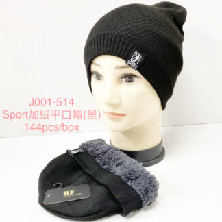 J001-514-Winter Fur Lined Beanie (Sold by the Dozen)