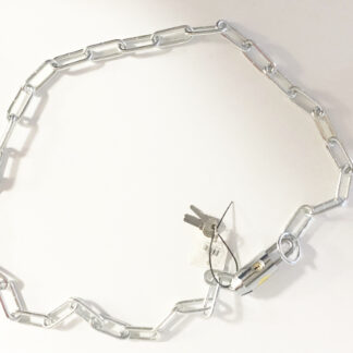 W0666- Silver Lock Chain With Key (54in)