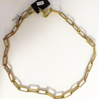 W0744- Gold Lock Chain With Key (54in)