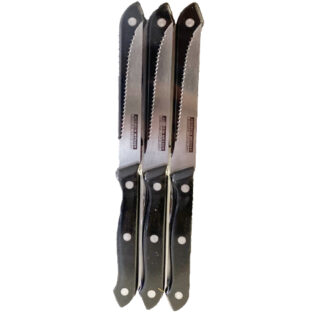 W1477-Kitchen Knife Set, Stainless Steel (6pc Set, 9in)