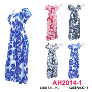 AH2014-1-Lady's Dress (Assorted Colors & Sizes)