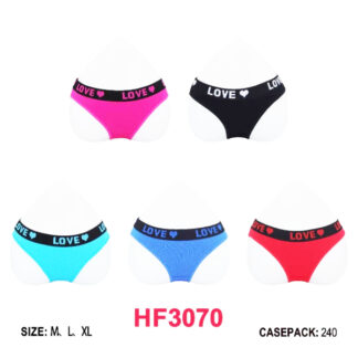 HF3070-Lady's Underwear (Assorted Colors and Sizes) (30pcs)