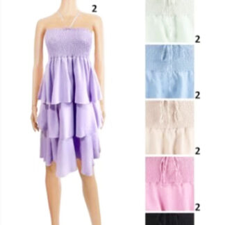 JY4520-Lady's Short Dress (Assorted Colors)
