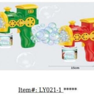LY021-1-Train Bubble Blower (7in, Assorted Colors)