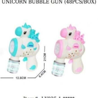 LY025-1-Unicorn Bubble Blower (Assorted Colors)