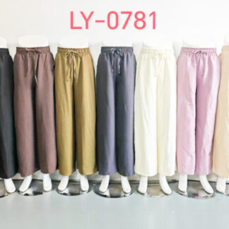 LY0781-Lady's Palazzo Pants (Assorted Colors & Sizes)