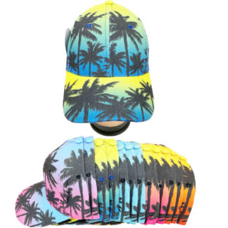 A549-Kids Palm Tree Baseball Hat (Assorted Colors, Sold by the Dozen)