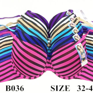B036-Lady Bra (Assorted Colors, Sold by the Dozen)