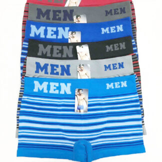 C511-Men's Striped Underwear (Assorted Colors, Sold by the Dozen)