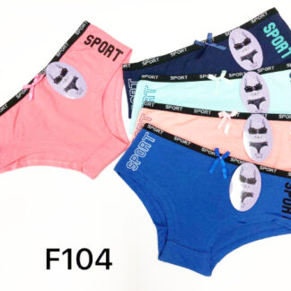 F104-Lady Sport Underwear (Assorted Colors and Sizes, Sold by 30pcs)