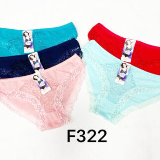F322-Lady Underwear (Assorted Colors and Sizes, Sold by 30pcs)