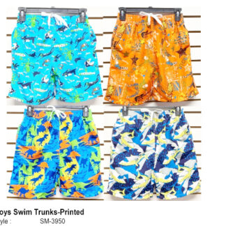 SM-3950-Boys Swim Trunks (Assorted Colors and Sizes)