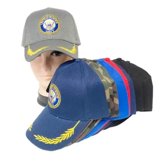 2236-Navy Baseball Hats (Sold by the Dozen, Assorted Colors)