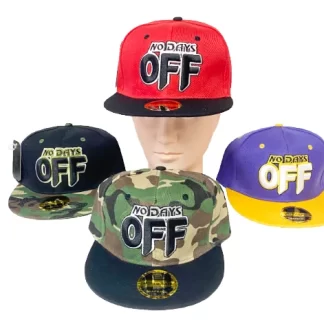 389-No Days Off Flat-bill (Sold by the Dozen, Assorted Colors)