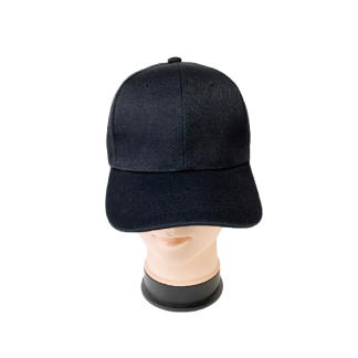 DF2100Black-Plain Black Baseball Caps (Sold by the Dozen)