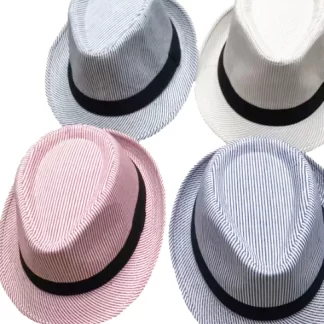 FDH937-Summer Fedora Hats (Assorted Colors, Sold by the Dozen)