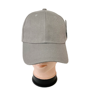 DF2100Grey-Plain Grey Baseball Caps (Sold by the Dozen)