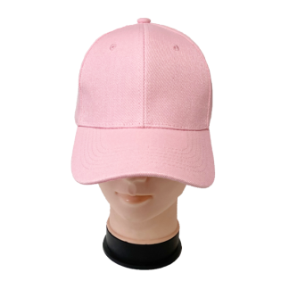 DF2100Pink-Plain Baseball Pink Caps (Sold by the Dozen)