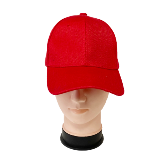 DF2100Red-Plain Red Baseball Caps (Sold by the Dozen)