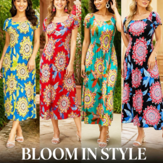 JD328-9-Summer Dress (Assorted Colors and Sizes)