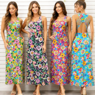 JD574-1-Summer Dress (Assorted Colors and Sizes)