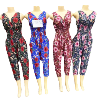 JD724-50-Summer Lady Jumpsuit (Assorted Colors and Sizes)