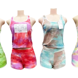 JD1514-1Lady’s 2pc Athletic Tye Die Outfit (Assorted Colors and Sizes)