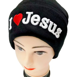 J001-094-I Love Jesus Beanie (Sold by the Dozen)