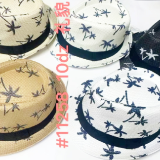 11258-Beach Fedora Hats (Assorted Colors)
