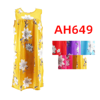AH649-Lady's 1pc Night Gown (Assorted Colors and Sizes)