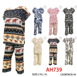 ASH739-Lady's 2pc Outfit (Assorted Colors and Sizes)(Min 12pcs)