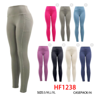 HF1238-Lady Leggings (Assorted Colors and Sizes)(Min 12pcs)