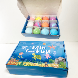 Bath Bomb Animal Gift Set (Set of 12)(Surprise Toy Inside)