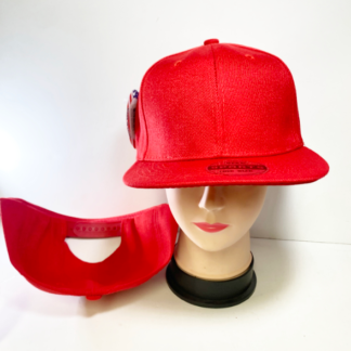CP20-Plain Snapback Hats-Red (Sold by the Dozen)