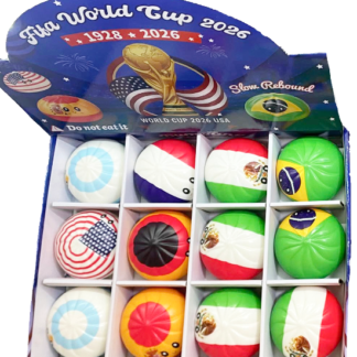 World Cup Dumpling Squishy Soft Squeeze Decompression Dough, Anxiety Relief Fidget, Adult Fidget Tool (Assorted Colors)(Minimum 12pcs)